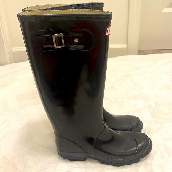 Hunter Original Tall Gloss Rain Boots - Picture 10 of 11
